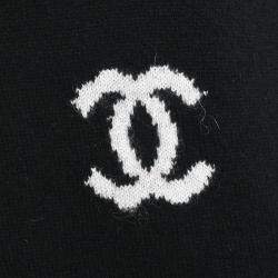 Pre Owned Chanel Short Sleeve Dress Black #38