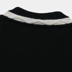 Pre Owned Chanel Short Sleeve Dress Black #38