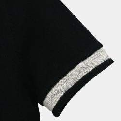 Pre Owned Chanel Short Sleeve Dress Black #38