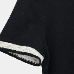 Pre Owned Chanel Short Sleeve Dress Black #40