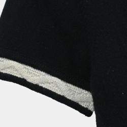 Pre Owned Chanel Short Sleeve Dress Black #40