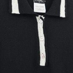 Pre Owned Chanel Short Sleeve Dress Black #40