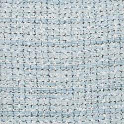 Pre Owned Chanel Blue Tweed Sleeveless Mini Dress M