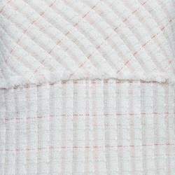 Pre Owned Chanel Pink Tweed  Sleeveless Mini Dress M