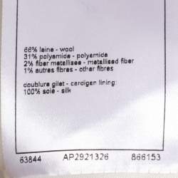 Pre Owned Chanel Mulicolor/Beige Tweed Sleeveless Vest M