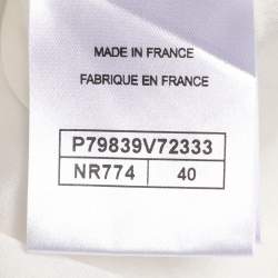 Pre Owned Chanel Mulicolor/Beige Tweed Sleeveless Vest M