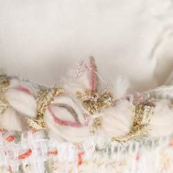 Pre Owned Chanel Mulicolor/Beige Tweed Sleeveless Vest M