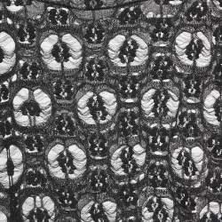 Pre Owned Chanel Black Open Knit Sheer Top L