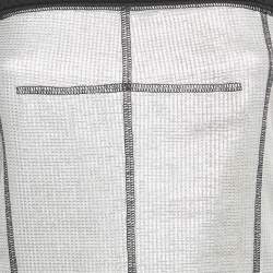 مملوكة مسبقًا فستان شانيل ميني مضلع فضي لوريكس بحمالات مقاس صغير ( صغير )