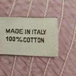 مملوكة مسبقًا Chanel Peach /Lilac Two Toned Cotton Sheer Mini Skirt S