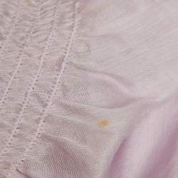 مملوكة مسبقًا Chanel Peach /Lilac Two Toned Cotton Sheer Mini Skirt S