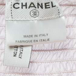 مملوكة مسبقًا Chanel Peach /Lilac Two Toned Cotton Sheer Mini Skirt S