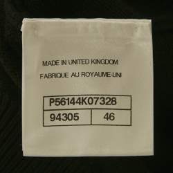 Pre Owned Chanel Black Cashmere Lion Charm Embellished Cardigan XL