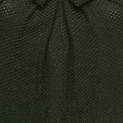 مملوكة مسبقًا فستان شانيل كتان أسود تفصيل فيونكة ميني صغير