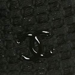 مملوكة مسبقًا فستان شانيل كتان أسود تفصيل فيونكة ميني صغير