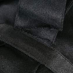 مملوكة مسبقًا Chanel Black Tweed Belted Jacket S