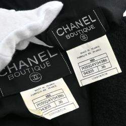 Pre Owned Chanel Setup Suit Jacket Skirt Black 