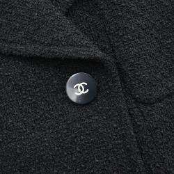 Pre Owned Chanel Setup Suit Jacket Skirt Black 
