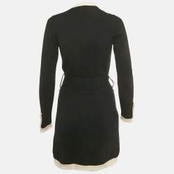 مملوكة مسبقًا Chanel Black Cashmere Belted Cardigan S