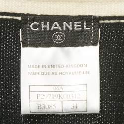 مملوكة مسبقًا Chanel Black Cashmere Belted Cardigan S