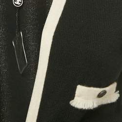 مملوكة مسبقًا Chanel Black Cashmere Belted Cardigan S