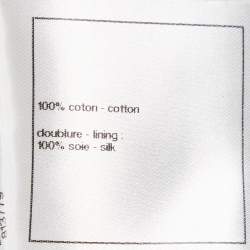 Pre Owned Chanel Black/White Tweed Jumpsuit S