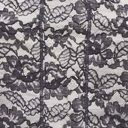 مملوكة مسبقًا Chanel Navy Blue Lace Top S