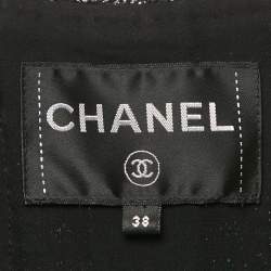 مملوكة مسبقًا جمبسوت شانيل تويد لوريكس أسود بتفاصيل أزرار مقاس متوسط - ميديم