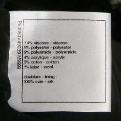 مملوكة مسبقًا جمبسوت شانيل تويد لوريكس أسود بتفاصيل أزرار مقاس متوسط - ميديم