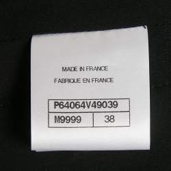 مملوكة مسبقًا جمبسوت شانيل تويد لوريكس أسود بتفاصيل أزرار مقاس متوسط - ميديم