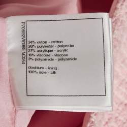 مملوكة مسبقًا Chanel Pink Tweed Straight Mini Skirt M