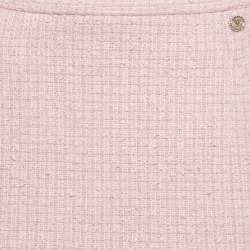 مملوكة مسبقًا Chanel Pink Tweed Straight Mini Skirt M