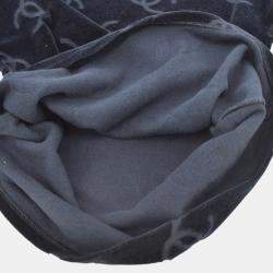 مملوكة مسبقًا قميص شانيل عنق دائري كم قصير توب أسود FR 42