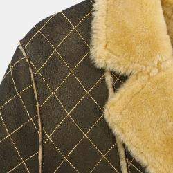 Pre Owned Chanel Single Breasted Coat Brown 04A M