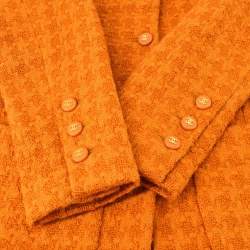 مملوكة مسبقًا Chanel Setup Suit Jacket Skirt Orange 95A #38