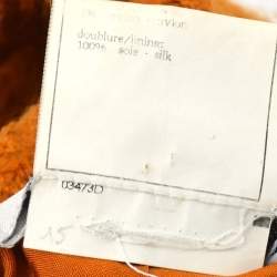 مملوكة مسبقًا Chanel Setup Suit Jacket Skirt Orange 95A #38