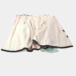 مملوكة مسبقًا Chanel #38 Bathrobe Style Icon Coat Gown Pink Black 100% Cotton