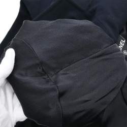 Pre Owned Chanel Double Breasted Coat Black 98A #38