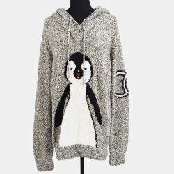 مملوكة مسبقًا Chanel 07A Penguin Long Sleeve Dress Gray
