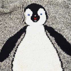 مملوكة مسبقًا Chanel 07A Penguin Long Sleeve Dress Gray