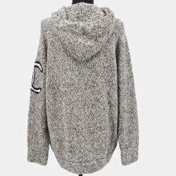 مملوكة مسبقًا Chanel 07A #42 Penguin-motif Knitted Hoodie Gray