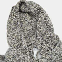 مملوكة مسبقًا Chanel 07A #42 Penguin-motif Knitted Hoodie Gray
