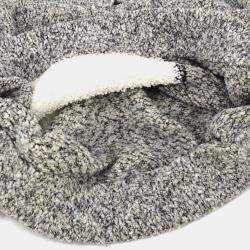 مملوكة مسبقًا Chanel 07A #42 Penguin-motif Knitted Hoodie Gray