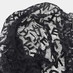 Pre Owned Chanel Lace Cardigan Black 98A #40
