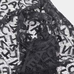 Pre Owned Chanel Lace Cardigan Black 98A #40