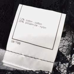 Pre Owned Chanel Lace Cardigan Black 98A #40