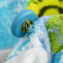 Pre Owned سترة بلا أكمام وتنورة جاكيت شانيل أزرق 97P مقاس 40