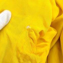 مملوكة مسبقًا جاكيت شانيل بأكمام طويلة أسود وأصفر #42