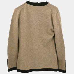 مملوكة مسبقًا Chanel Ensemble Cardigan Short Sleeve Top Beige 96A #36