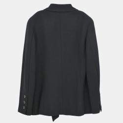 Pre Owned جاكيت شانيل مزدوج الصدر أسود مقاس 38 نسائي